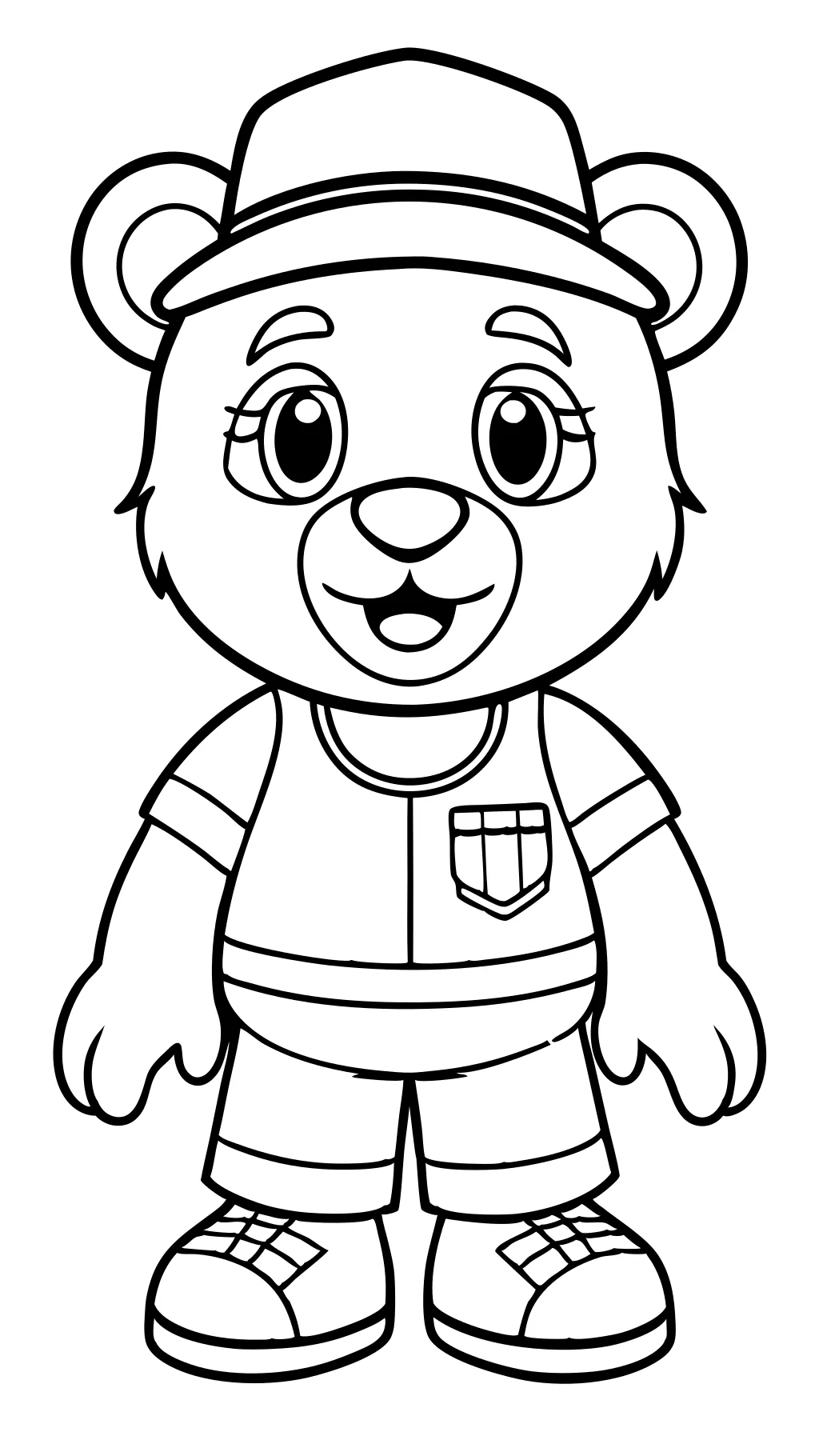 coloring pages build a bear